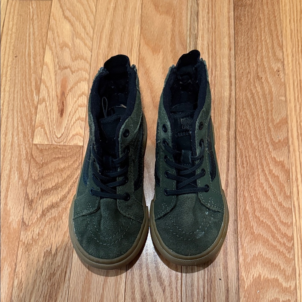 Vans Kids Sneakers in Green and Black